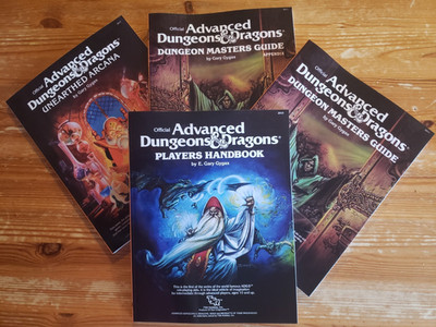AD&D Core Rulebook Bundle   (Set of 4 books, POD, Softcover, VF/NM)