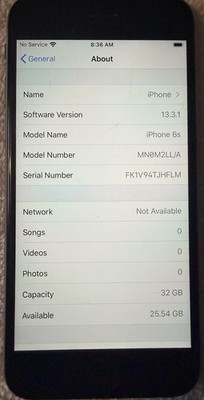 Apple iPhone 6S 32GB AT&T Locked Space Gray Smartphone A1633 MN0N2LL/A FREE S&H