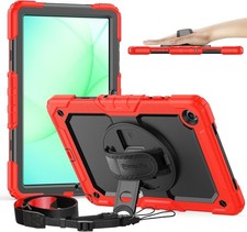 Heavy Duty Case for Samsung Galaxy Tab A11 Plus - Kids-Friendly, Red