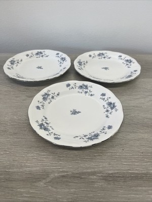 3 Vintage Johann Haviland Bavaria Germany 6 1/8  Bread Butter Plates!!