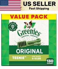 Greenies Natural Dental Dog Treats Teenie Original 130 Count 36oz