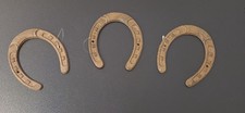 Set of 3 Vintage Horseshoes Rustic Iron Good Luck Charms Western Farmhouse