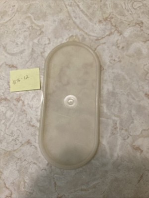Vintage Tupperware Oval Sheer 1376-12 lid ONLY Tab Pull