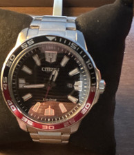 Citizen Eco-Drive Mens Sport Wristwatch Stain...
