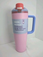 Owala 40oz FreeSip Stainless Steel Tumbler Kickflip READ DESCRIPTION 24hrs Cold