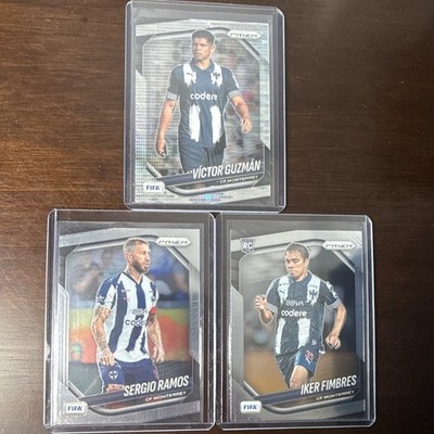 Panini 2025 Prizm Liga MX CF Monterrey (3) Ramos Guzmán Fimbres RC (1) pulsar