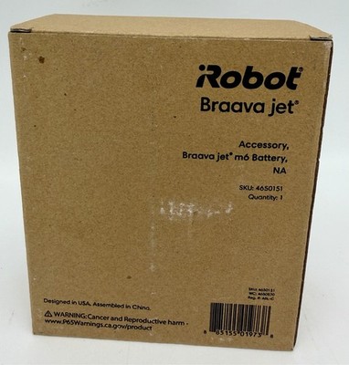 iRobot Roomba Authentic Replacement Battery for Braava Jet m6 Robot Mop