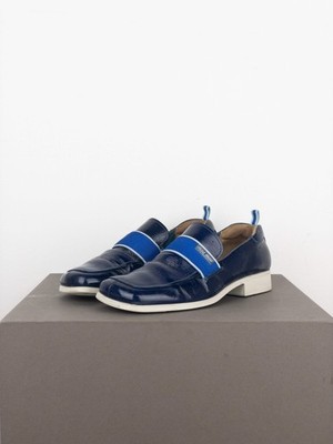 Miu Miu 2000s Square Toe Sports Penny Loafers