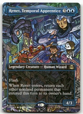 Renet, Temporal Apprentice Borderless Teenage Mutant Ninja Turtles MTG NM