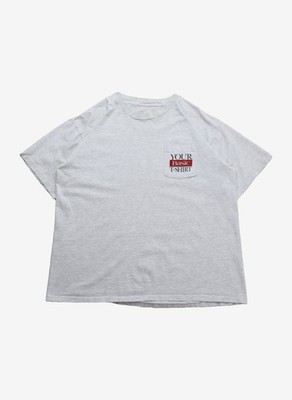 Vintage 90s ''Your Basic T-Shirt'' T-Shirt Single Stitch Gr. XL