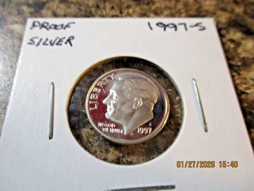 1997-S PROOF ROOSEVELT DIME SILVER      MM