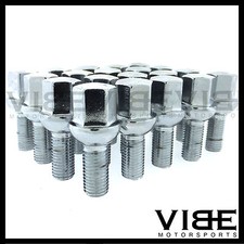 20 12x1.5 M12x1.5 28mm Shank Chrome Ball Radius Seat Wheel Lug Bolts Oe