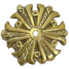 Verziertes Messing Uhr Abzeichen Knopf Standuhr M&ouml;belornament (15)