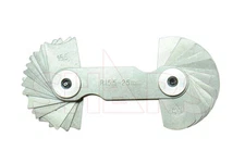 Shars 15.5 - 25mm Metric Radius Gage 30 Leaves for Machinist New !