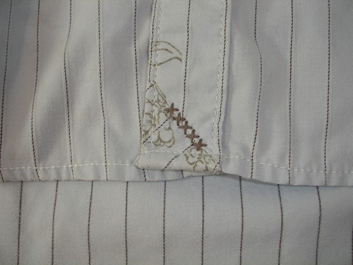 Quiksilver Mens XL Light Blue Stripe And Patterned Short Sleeve Shirt - Picture 7 of 8