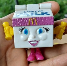McDonald's Happy Meal Food Fundamentals Changeables Milk Carton Milly 1993 C156