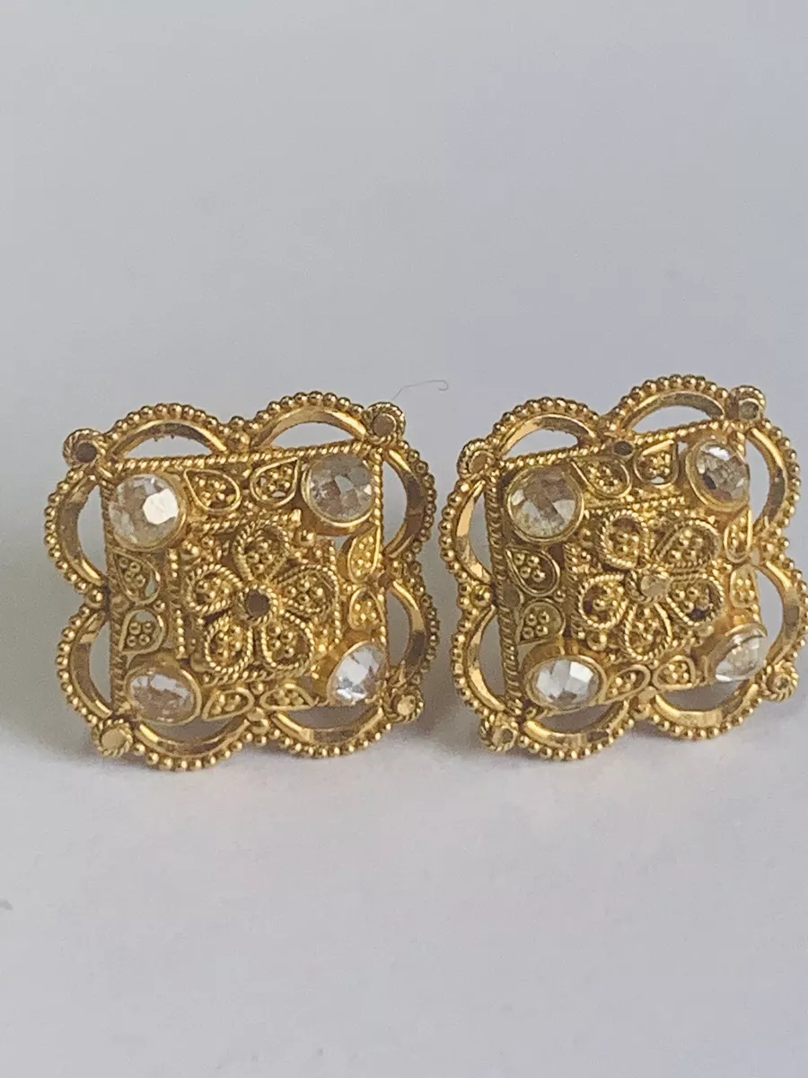 22 carat gold studs outlet