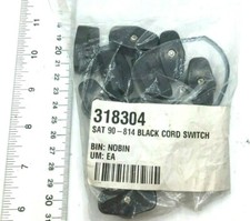 Satco Black Cord Switch Lot of 12, 318304 NIP