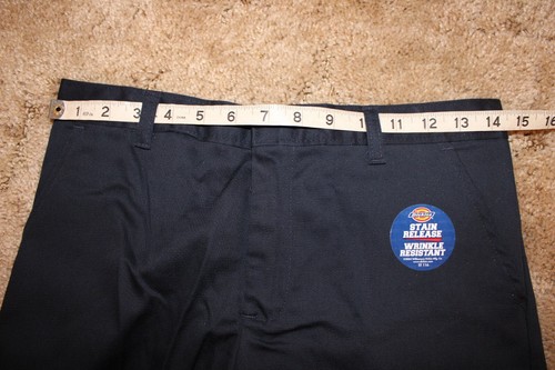 Dickies Junior Girl's Bermuda Shorts Stretch Uniform Navy 29" x 13" Size 5 - Picture 2 of 9
