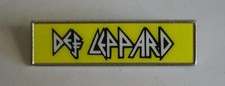 Vintage DEF LEPPARD Enameled Metal Promo Pin Pinback Badge