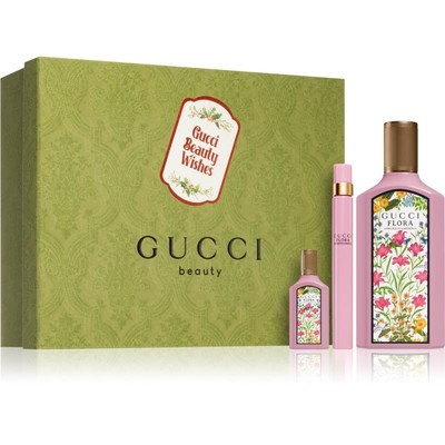 GUCCI FLORA GORGEOUS GARDENIA 3 PCS SET FOR WOMEN: 3.3 EDP SP + 0.16 EDP SP + 0.