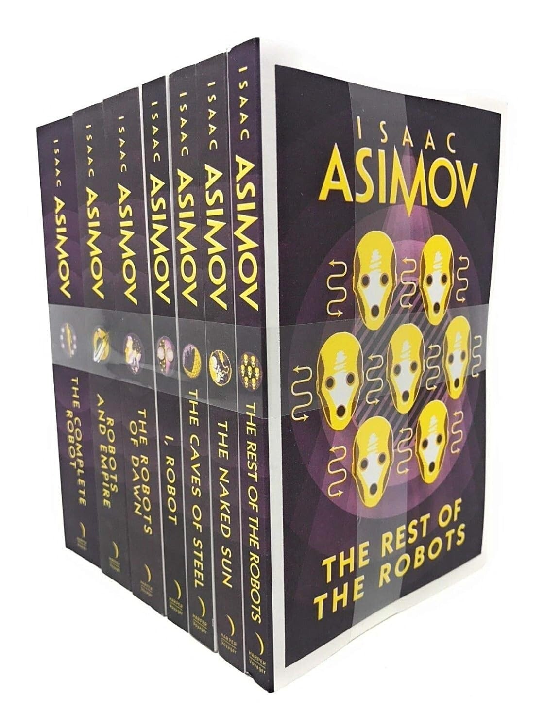 Isaac Asimov Robot Series 7 Books Collection Set Robots and Empire, Complete Rob