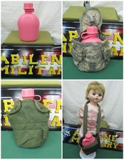 NEW US Military 1 Quart Hard Plastic Canteen ARMY Pink USGI BPA FREE
