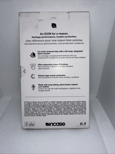 InCase ICON Case w/ MagSafe for iPhone 16 Pro, Premium Plant Leather - Picture 2 of 3