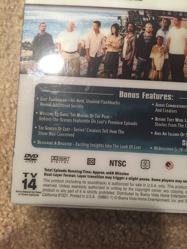 LOST- The Complete First Season 1 (DVD, 2005, 7-Disc Set) amazing science - Picture 12 of 12