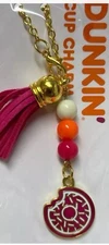 Limited Edition Dunkin’ Donut Cup Charm 2024 Keychain Backpack Charm