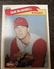 1989 SWELL BASEBALL GREATS SAM MCDOWELL CLEVELAND INDIANS #71