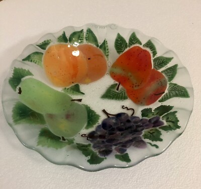 Fruit glass bowl by ANDRA DUREE - FUSED ART GLASS. Excel.