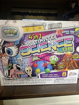 Weird Science 4 N 1 Ultimate Science Lab Mold Eyeball Erupt Volcano Build Solar