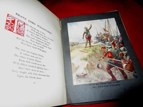 c1910 BALLADS OF FAMOUS FIGHTS Color Tipped in Plates Light Brigade Armada Ivry - Picture 5 of 6