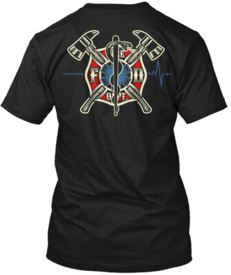 Firefighter Emt E F D Pt T-Shirt Made in the USA Size S to 5XL