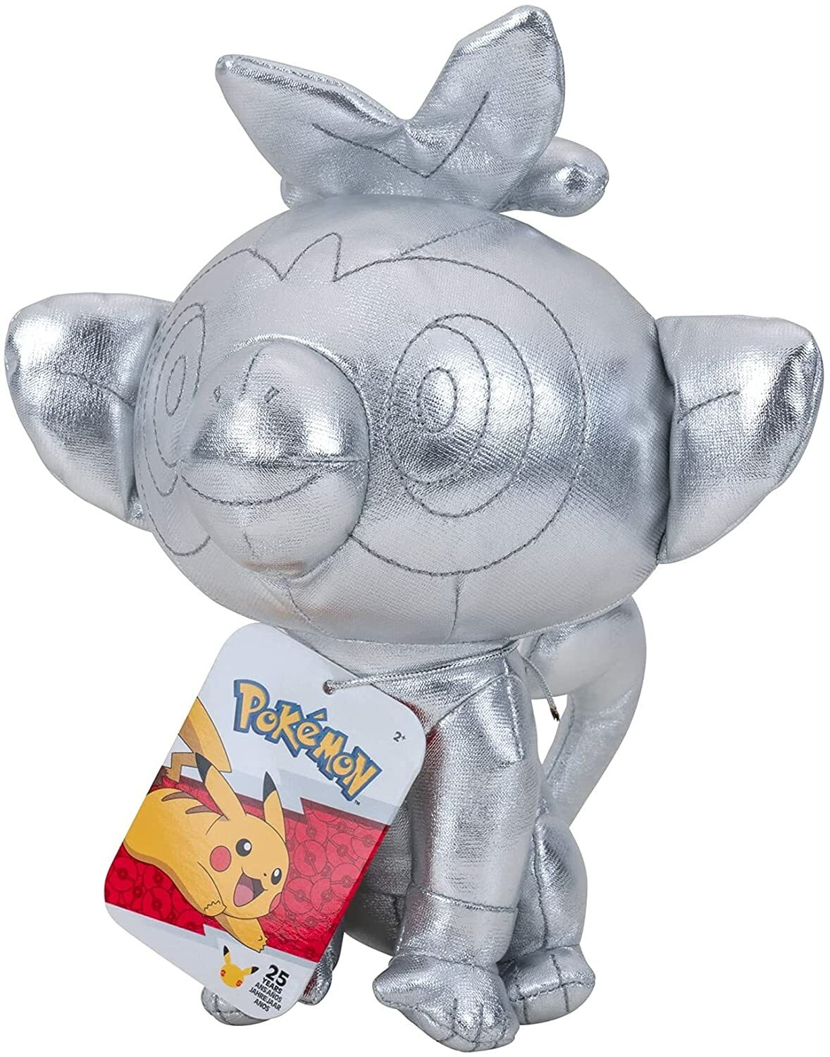 Pokemon 25th Celebrations 8 Inch Silver Grookey Plush