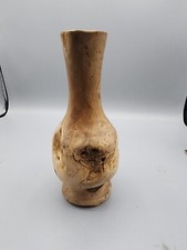 Burl Wood Vase 7in Tall Hand Turned