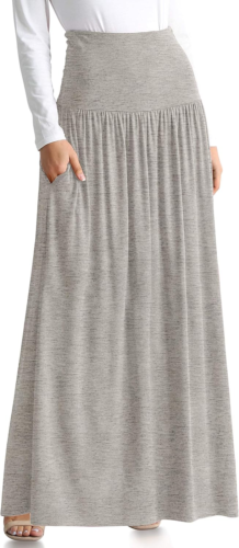 Maxi Skirts for Women Ankle Length Skirt Casual Long Skirt High Waisted Maxi Ski