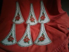 Poinsettia Touch Lamp Ok Lighting Replacement Panel Glass Shade. Set of 6