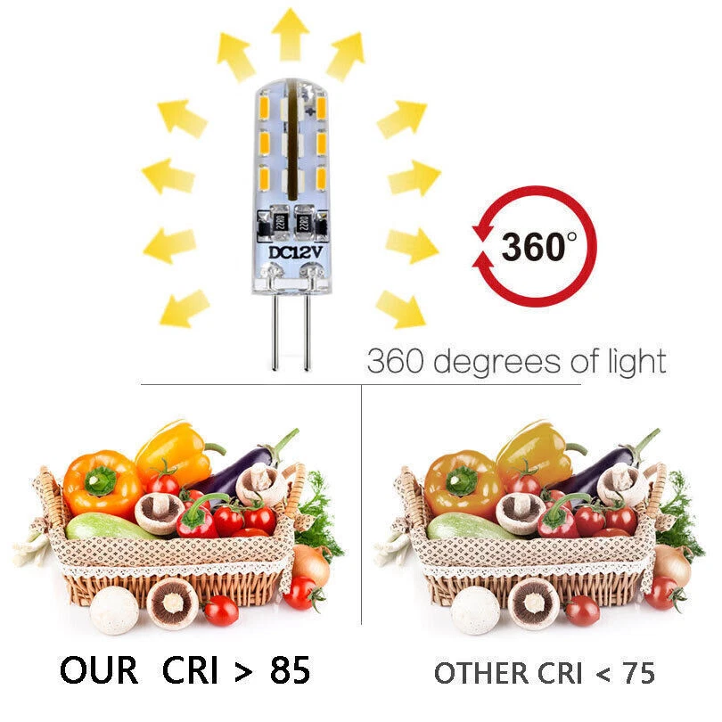 10x G4 LED COB DC 12V Birne 3W Lampe Warmweiß Leuchtmittel Glühbirne Stiftsockel - Bild 4 von 4