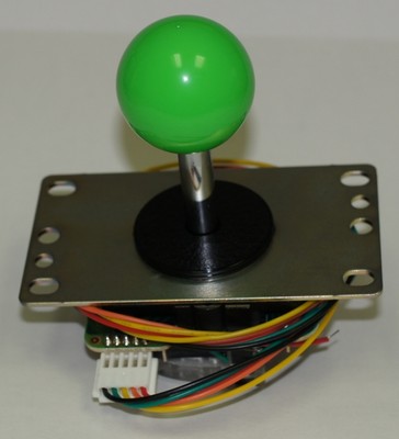  Japan Sanwa Joystick Green Ball Top With 5 pin harness Arcade Parts JLF-TP-8YT