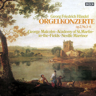 Handel Organ Concertos 3-6 George Malcolm Neville Marriner NM/EX Decca 6.42482