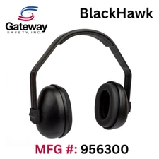 Over The Head Protective EarMuffs - Gateway Safety - BlackHawk (#956300) - 27NRR