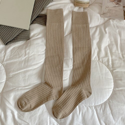 Cotton Knitted Stockings Women Warm Skinny Thigh Stocking Lolita JK - Picture 16 of 18