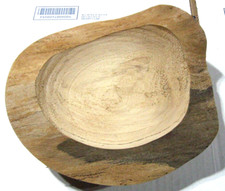 Spalted Sycamore Live Edge - 7-3/8 x 8 X 3-3/16 - Rough Turned Lathe Bowl Blank