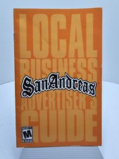 Grand Theft Auto San Andreas Playstation 2 PS2 Instruction Manual booklet Only