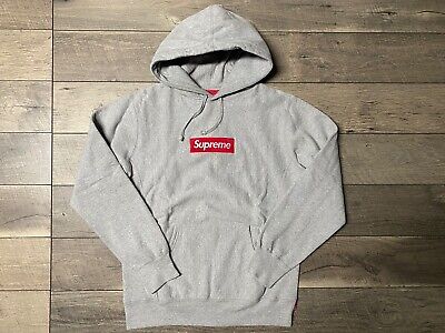 Pre-owned Supreme Lv Box Logo Hoodie Hooded Sweatshirt Sz Xl Rare Authentic  In Red