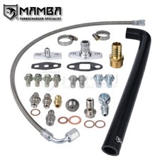 Turbo Oil Feed & Return Line For Nissan RB25DET w/ Holset HX35 HX40 HX50