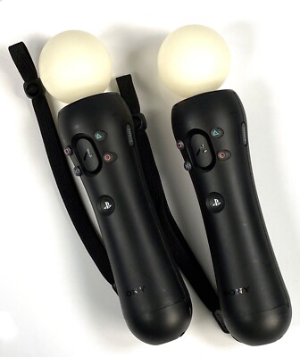Two Sony PlayStation 3 Move Motion Controllers (2 in package) - CECHZCM2U