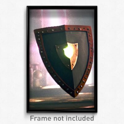 Pixel Art Poster - Dreary Shield (8 Bit Psychedelic Trippy Video Game ...